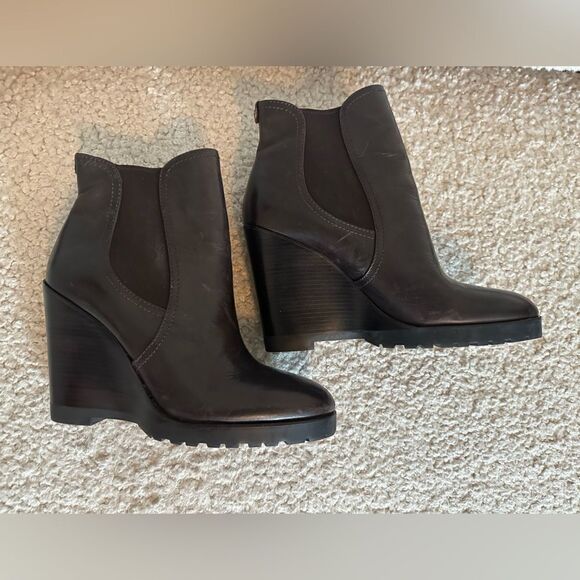 Michael Kors Brown Leather Booties - Picture 4 of 7
